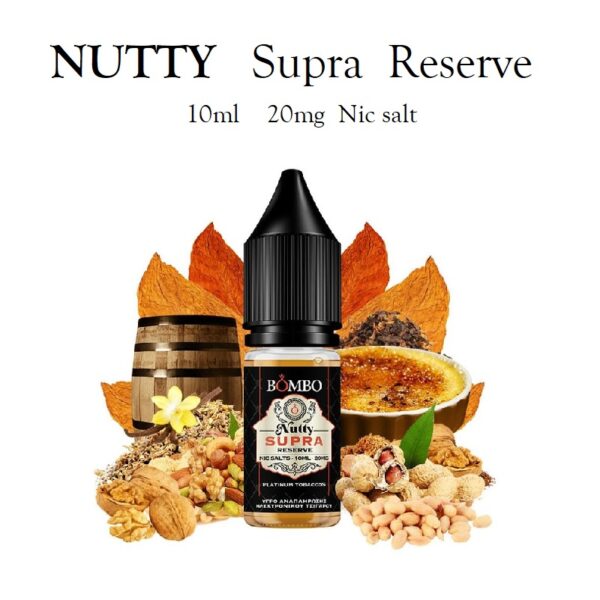 NUTTY Supra Reserve 10ml Nic salt 20mg - Bombo